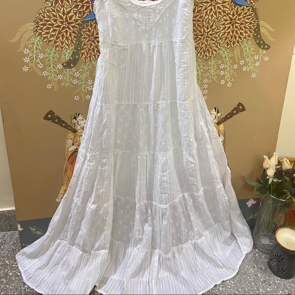White Shoulder Strap Dress. Size - S - Picture 4 of 12